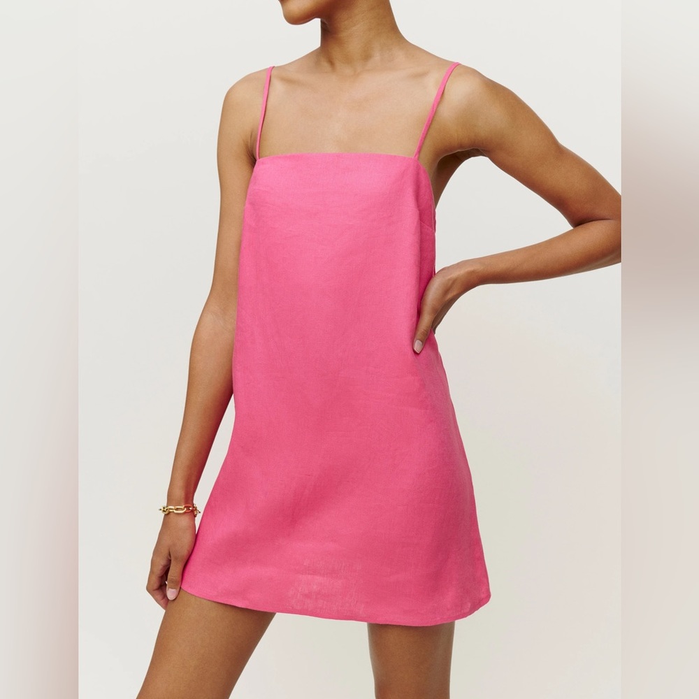 Reformation Aubree Linen Dress